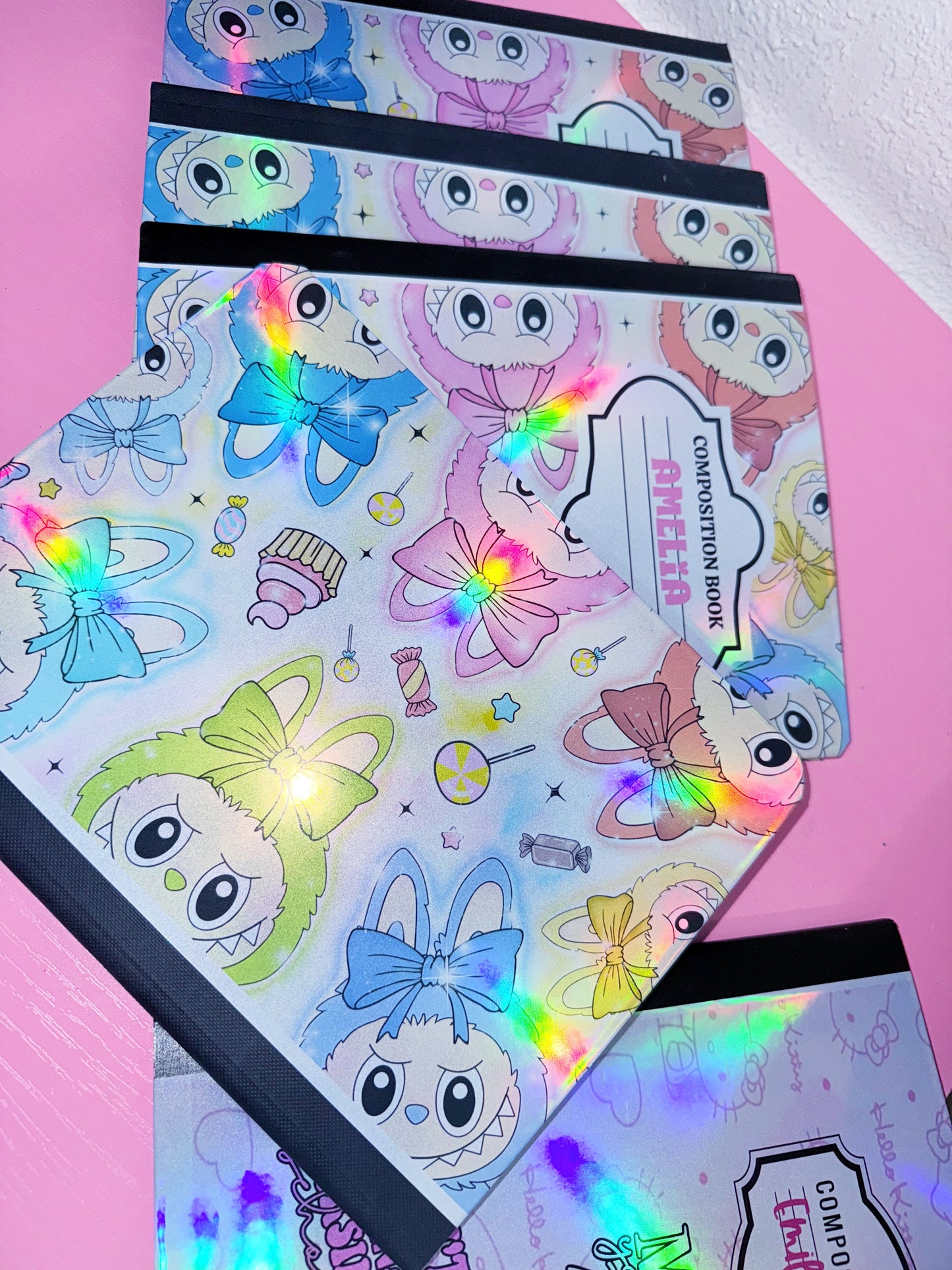 Custom Holographic Composition Notebook