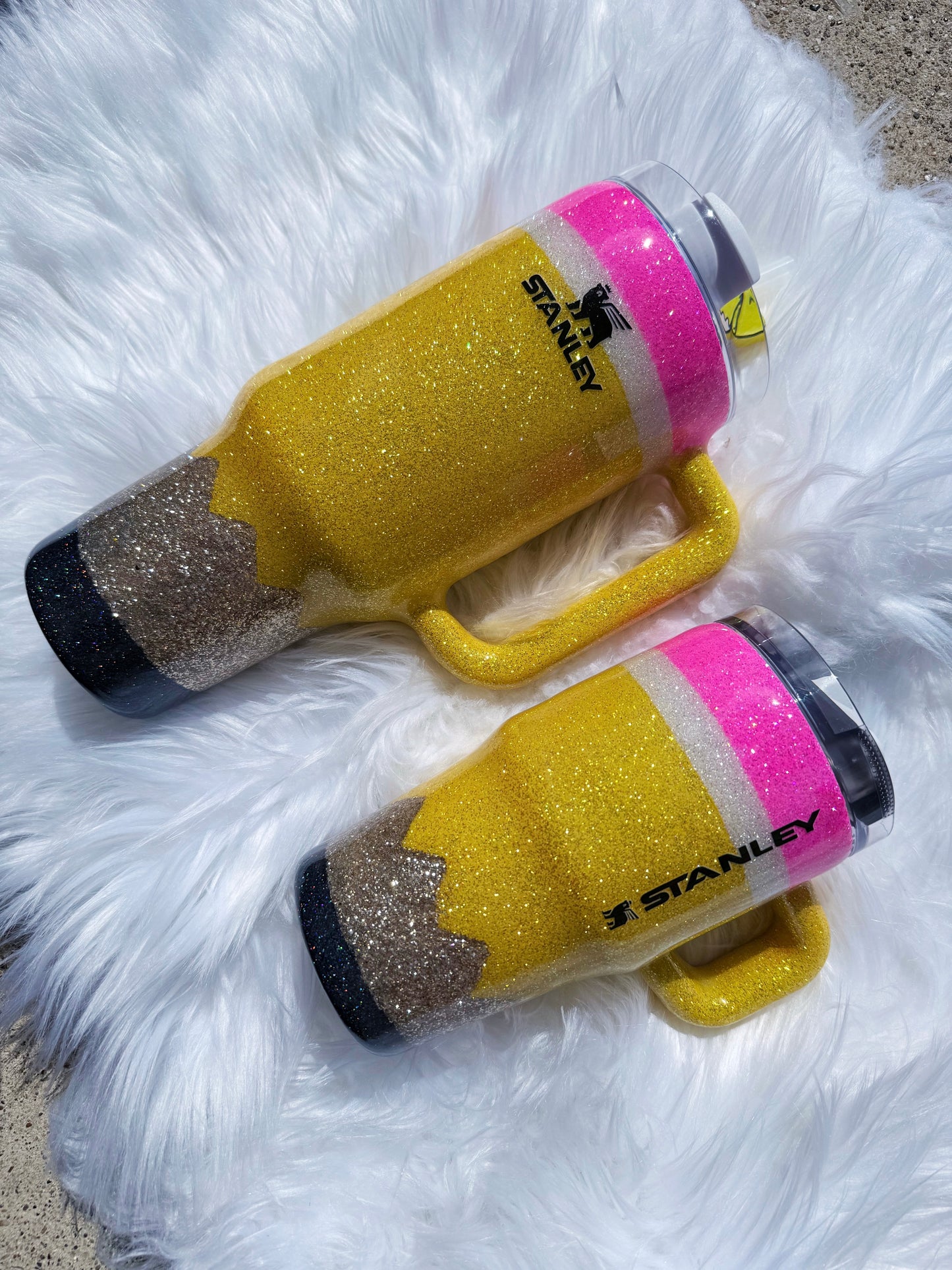 Pencil Glitter Tumbler