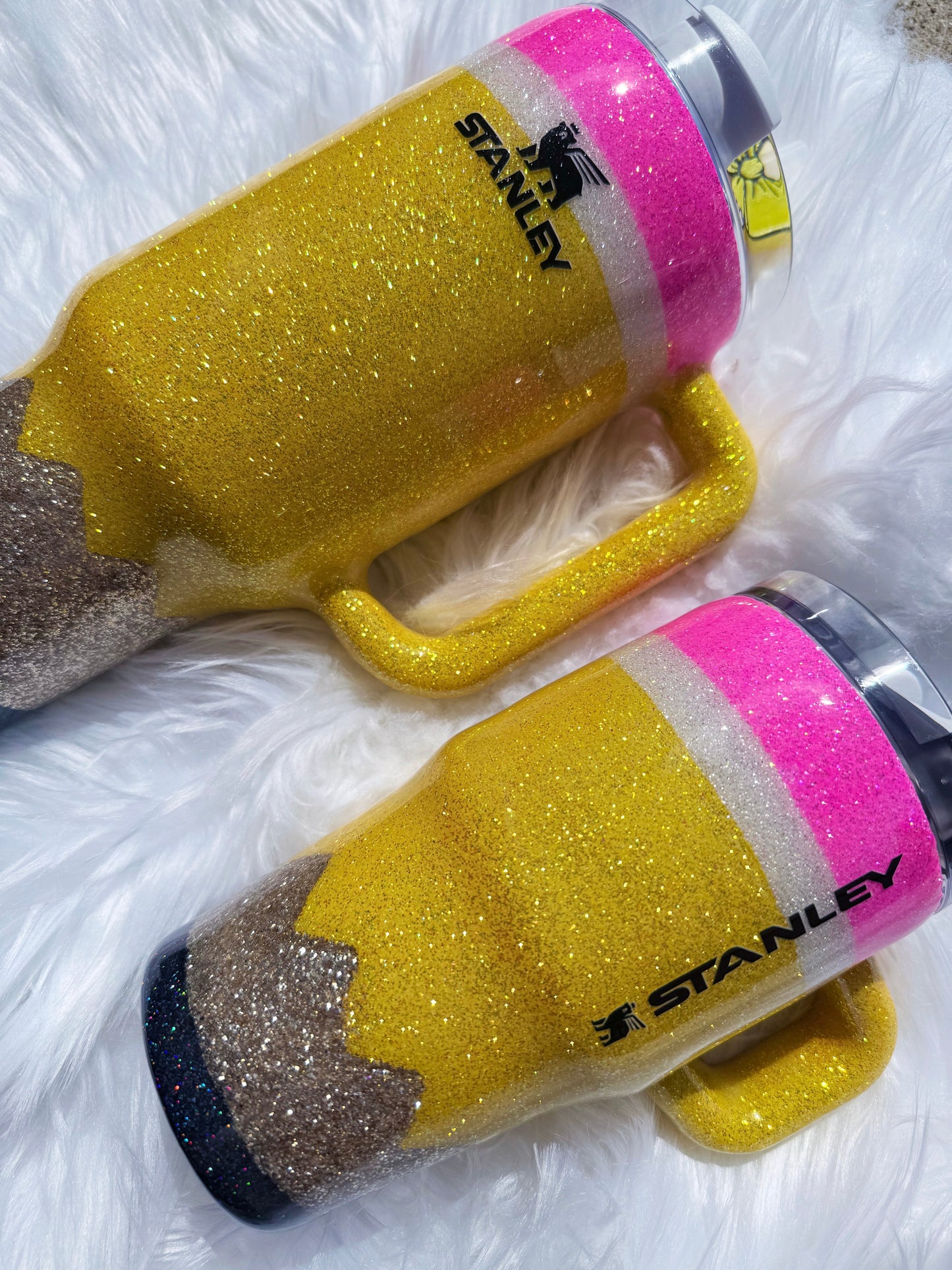 Pencil Glitter Tumbler
