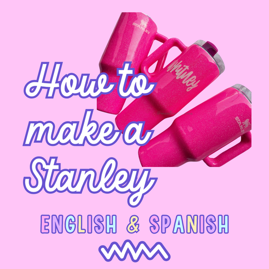 Customized Glitter Stanley Tumbler Course