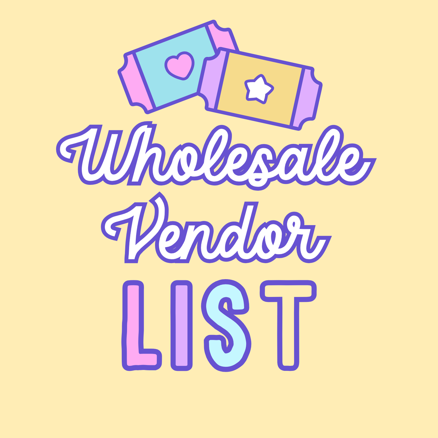 Crafter Supplies Wholesale Vendor List (Glitter, vinyl, and more)