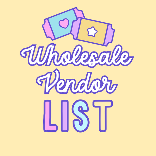 Crafter Supplies Wholesale Vendor List (Glitter, vinyl, and more)