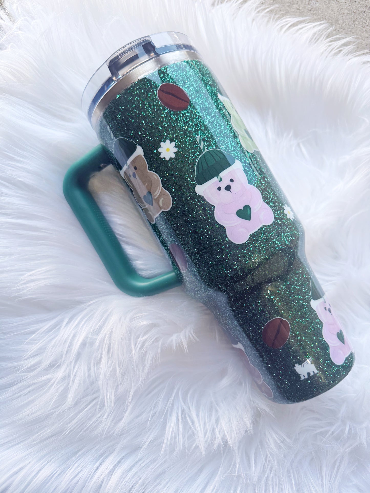 Bear Glitter Tumbler