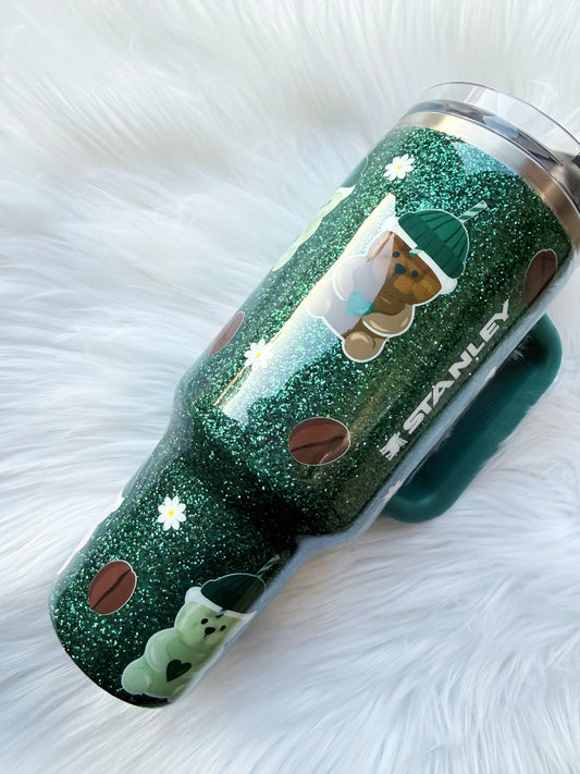 Bear Glitter Tumbler