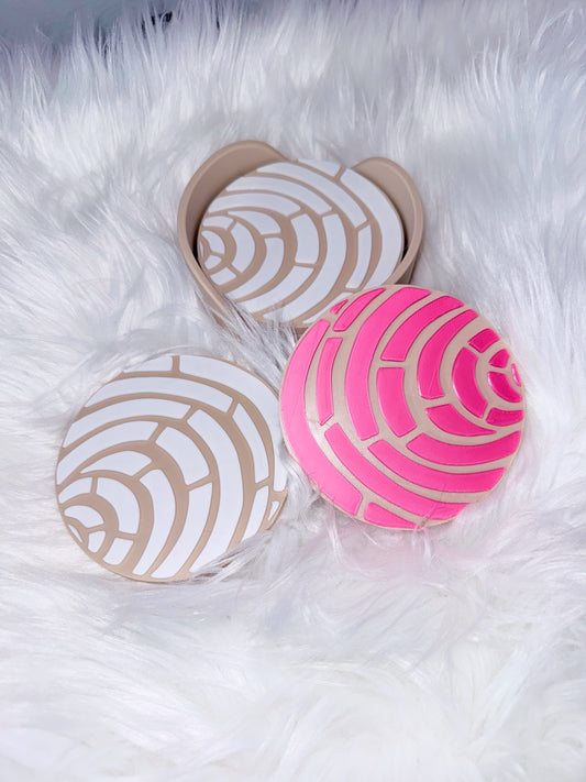 Conchas Coasters with Case