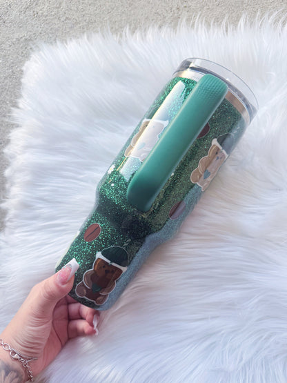 Bear Glitter Tumbler