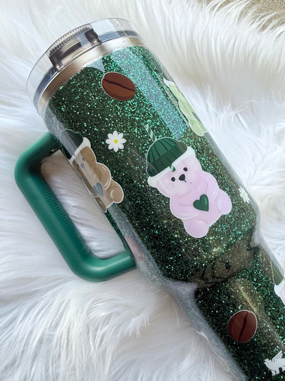 Bear Glitter Tumbler