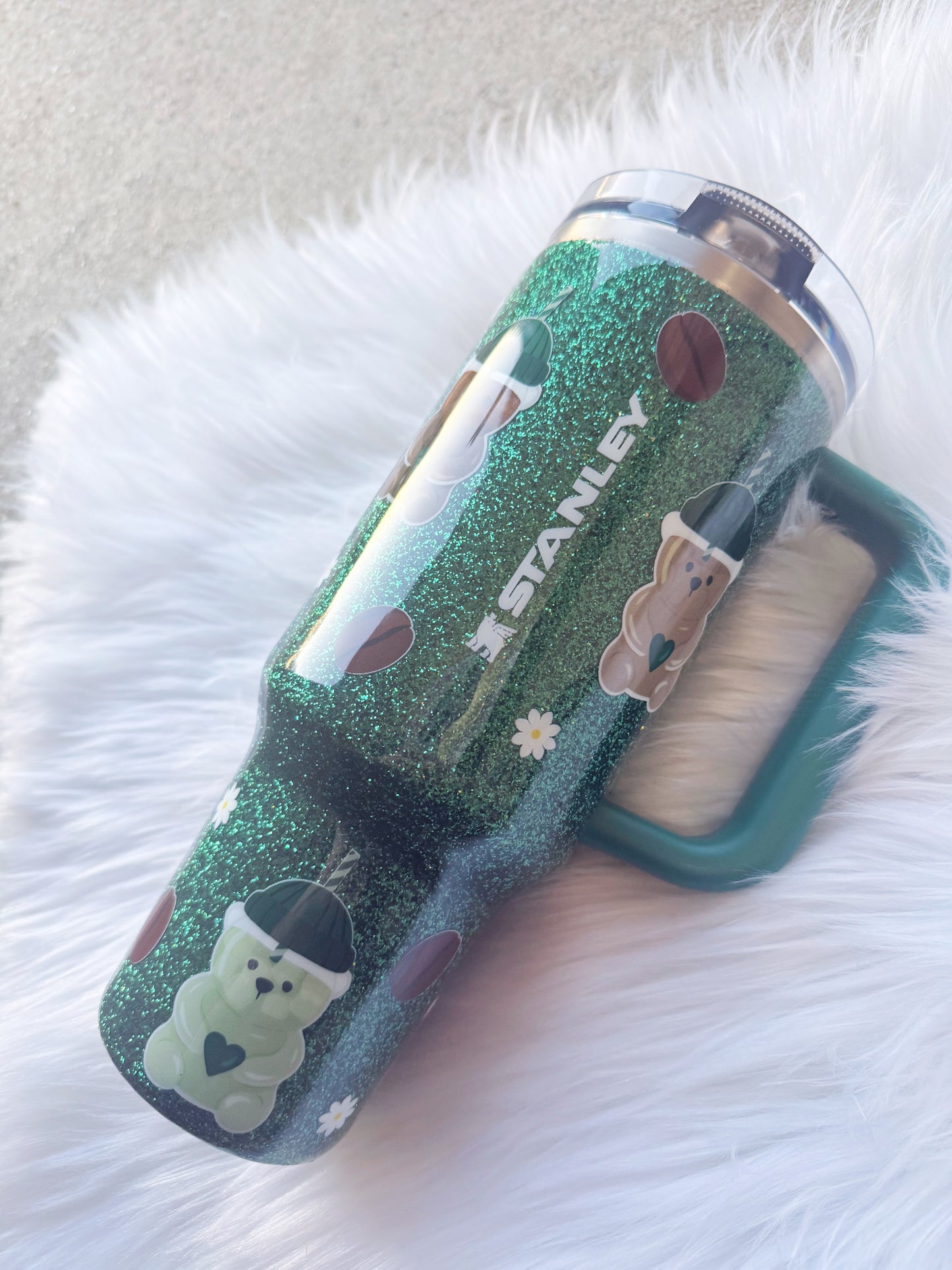 Bear Glitter Tumbler