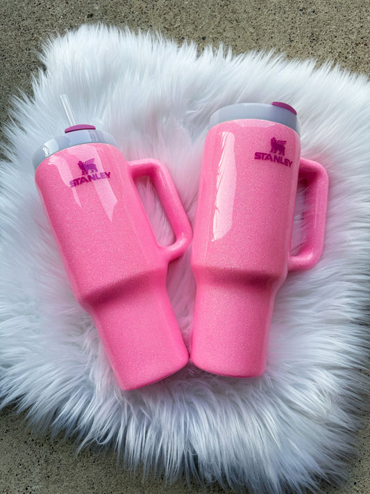 Light Pink Glitter Tumbler