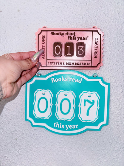 New Smaller Version: Yearly Book Reading Tracker