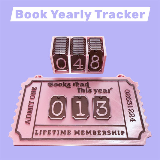 New Smaller Version: Yearly Book Reading Tracker