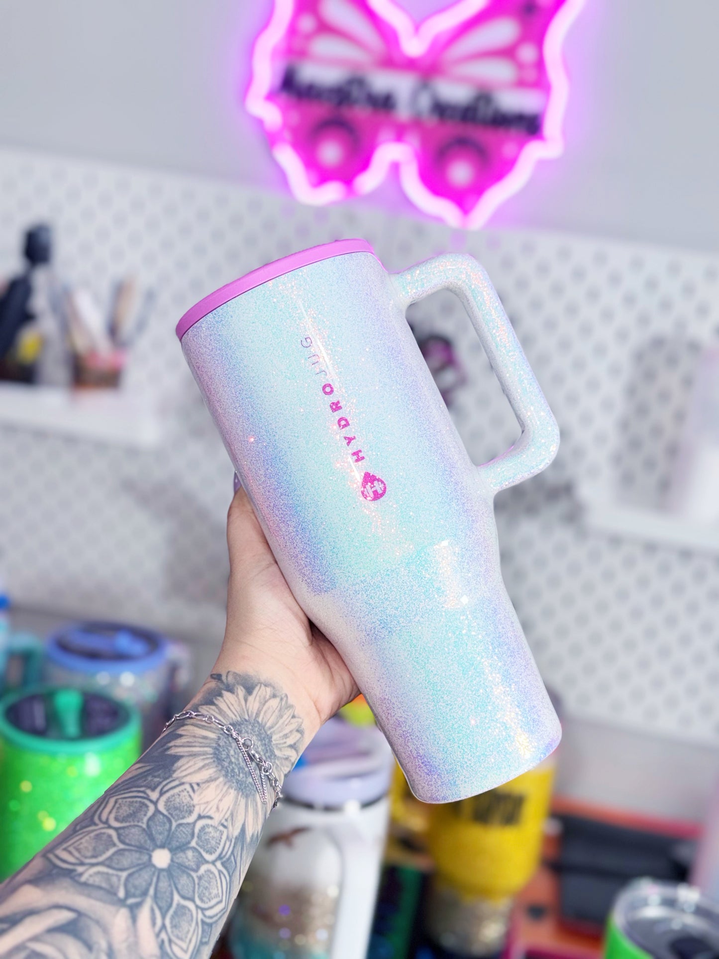 Opal Glitter Tumbler