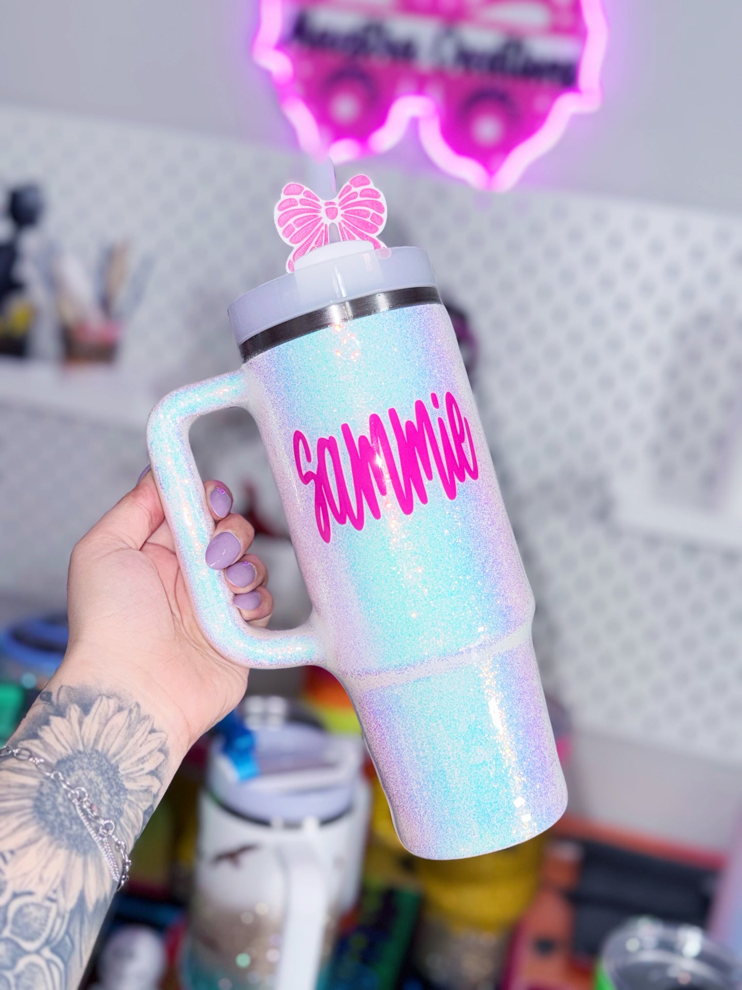 Opal Glitter Tumbler