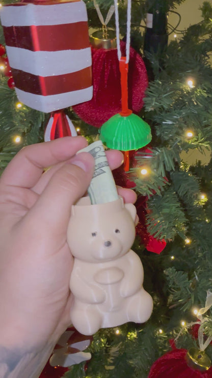Bearista Inspired Christmas Ornament/Money holder