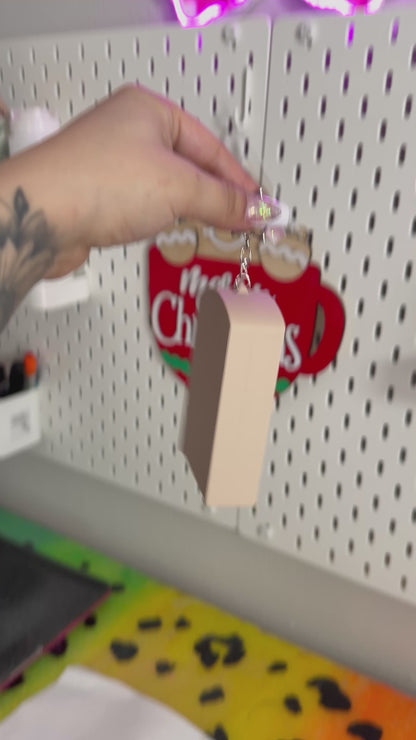 Book Nook Fidget Clicker Keychain